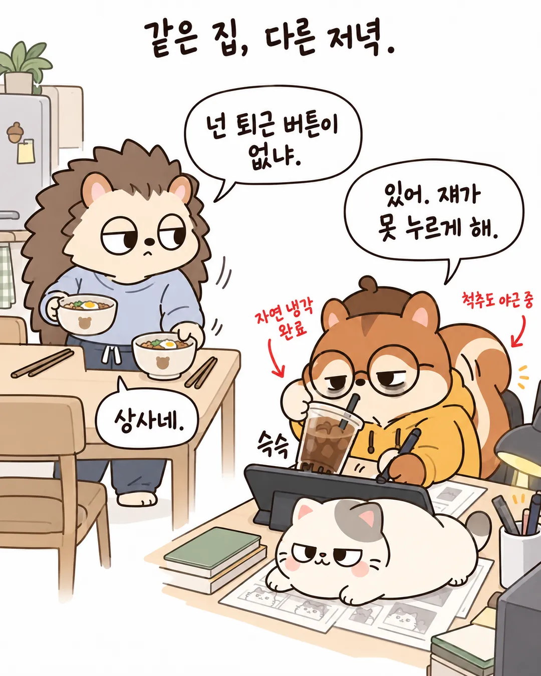 퇴근은 고양이 결재부터 3