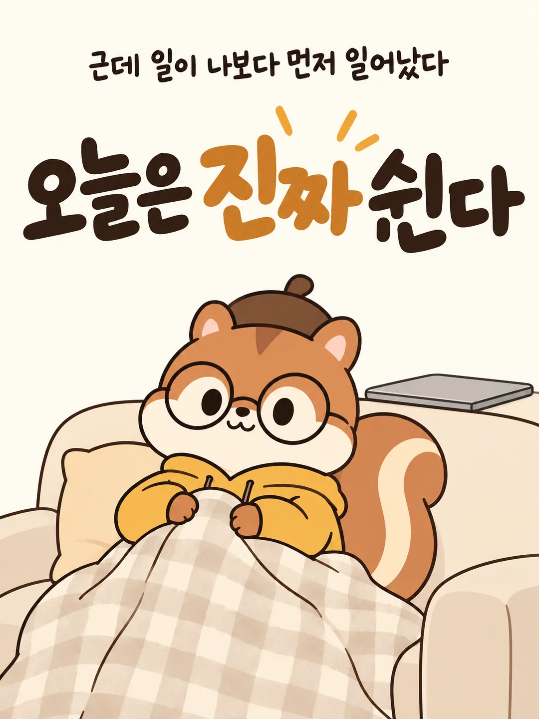 오늘은 진짜 쉰다