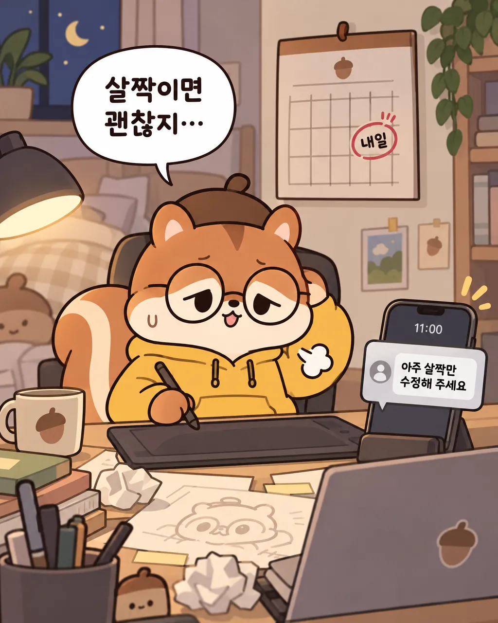 아주 살짝만